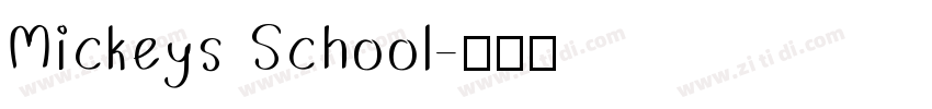 Mickeys School字体转换